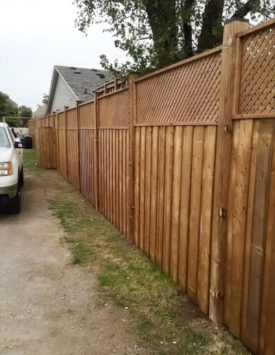 Ferrari Fences Premium Privacy Fence With X Pattern Trellis Top